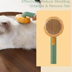 Pet Brush Dog Cat Brushes for Shedding and Grooming Self Cleaning Slicker Comb